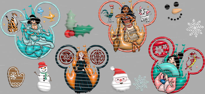 16oz Disney style-D-759